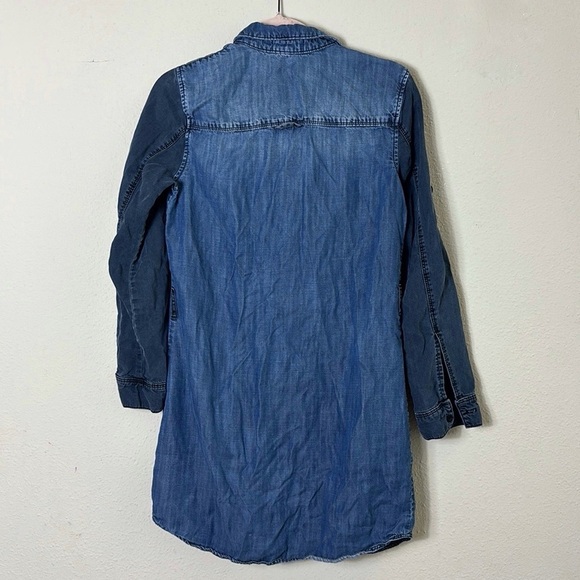 Cloth & Stone Denim Blue Dress w/ two front pockets size XS - Picture 2 of 9